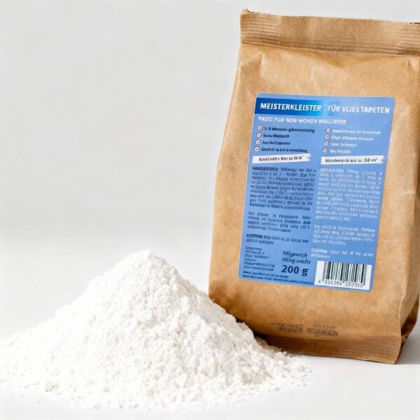 200 g Meisterkleister Instant Rollkleister für Vliestapeten 05er Pack