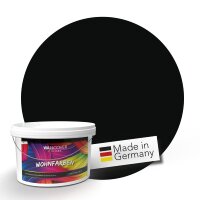 (SAMPLE) Wandfarbe Schwarz Wallcover Colors S 9000-N