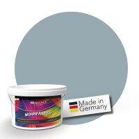 (SAMPLE) Wandfarbe Taubengrau Graublau Light 1D Wallcover...