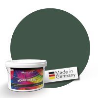 (SAMPLE) Wandfarbe Dunkelgrün Olivgrün Donegal...
