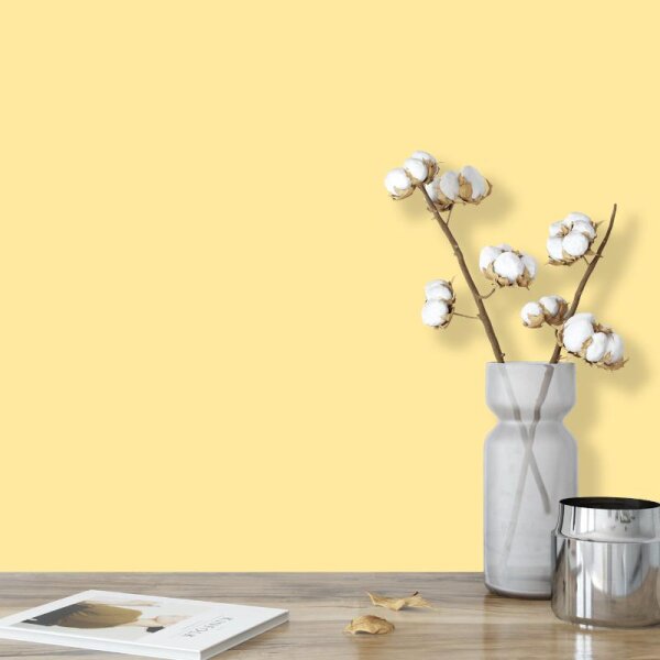 Wandfarbe Blassgelb Vanille Mojave 2B Wallcover Colors S 0530-Y