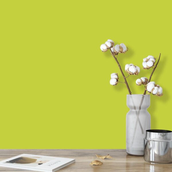 Wandfarbe Apfelgrün Grüngelb Saguaro 1F Wallcover Colors S 1060-G60Y