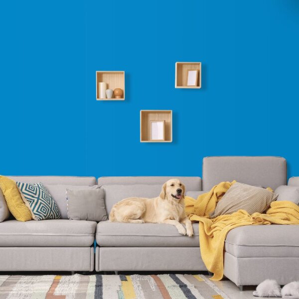 Wandfarbe Blau Meeresblau Karibik 2E Wallcover Colors S 1560-R90B