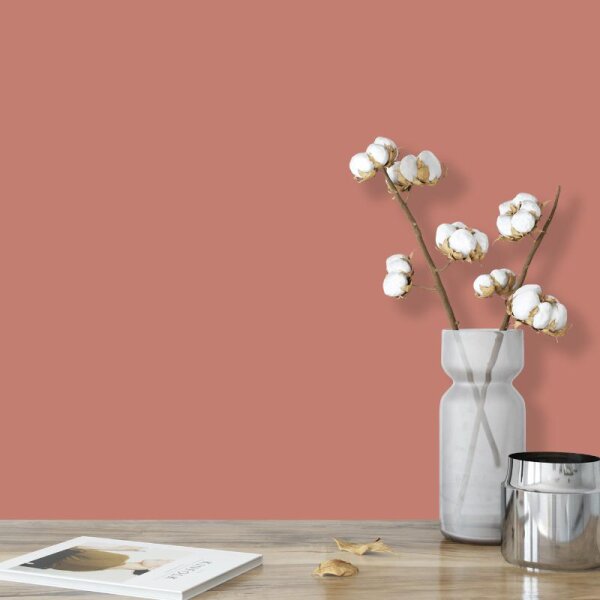 Wandfarbe Pfirsich Rosa Palermo 3D Wallcover Colors S 2040-Y80R