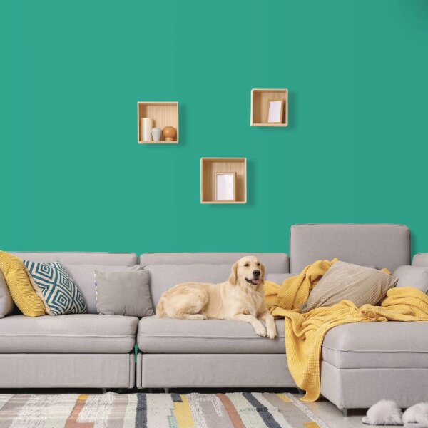 Wandfarbe Türkis-Grün Seegrün Bahamas 1D Wallcover Colors S 3040-B80G