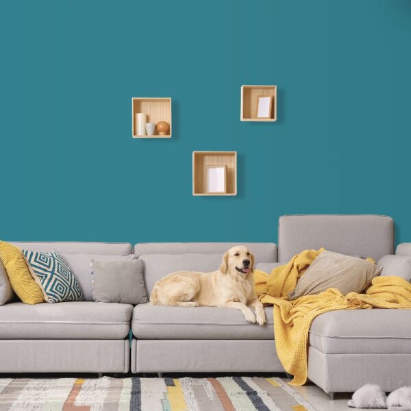 Wandfarbe Petrol Blau Teal Trinidad 4E Wallcover Colors S 4030-B10G
