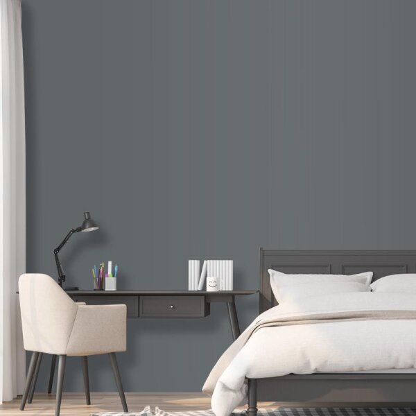 Wandfarbe Grau Schiefergrau Moon 6C Wallcover Colors S 6502-B