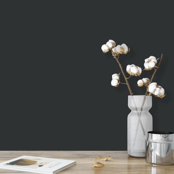 Wandfarbe Grau Schwarzgrau Moon 6F Wallcover Colors S 8005-B80G