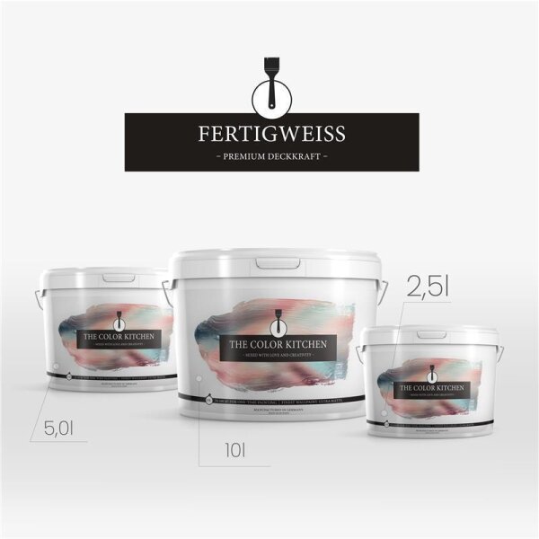 Wandfarbe Weiß | 2.5 Liter, 5 Liter & 10 Liter