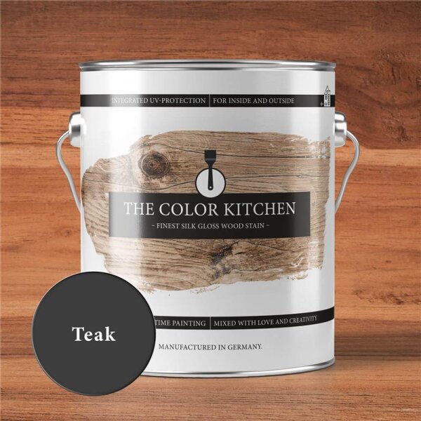 Holzlasur Teak Tough Teak für Innen/Aussen Seidenglänzend 2,5l